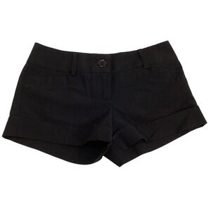 2B Clothing Black Shorts Cuffed Hem Pockets Casual‎ High Waist Size S